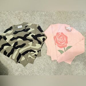 No Boundaries Camouflage and Rose  Sweaters